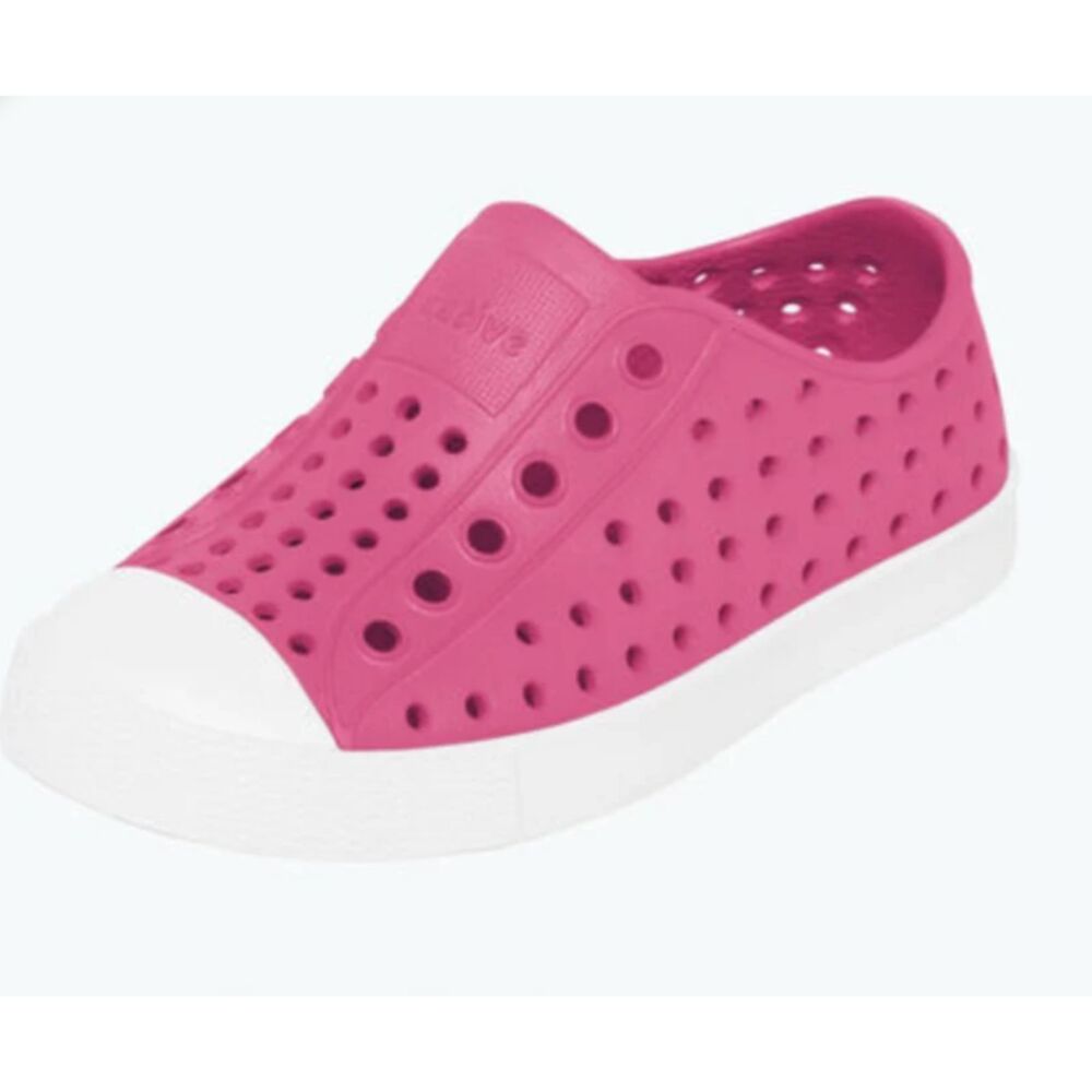 Native Jefferson Sneaker Hollywood Pink Hot Pink Toddler Size 9C